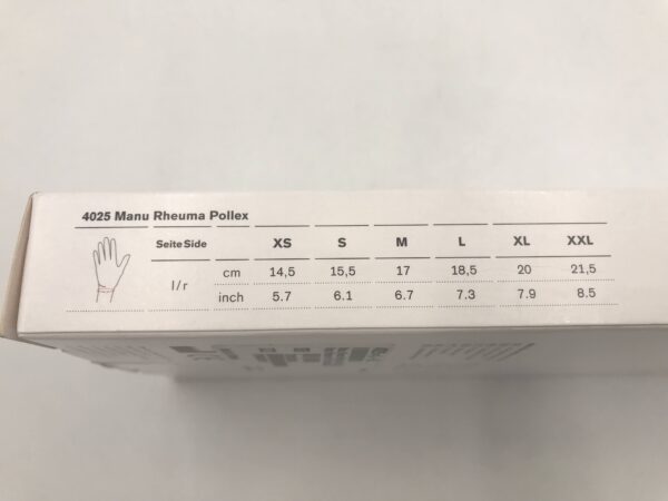 OTTOBOCK 4025 Manu Rheuma Pollex Wrist Support with Flex Thumb Left, XL