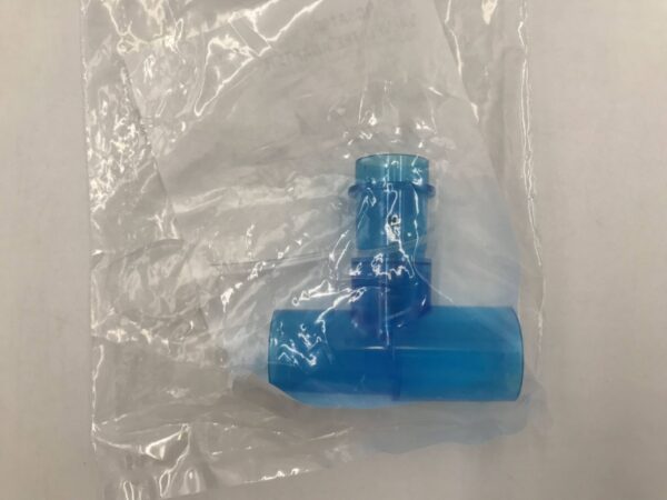 Medline HCSA1009 Valved Tee Adapter 22mm O.D. x 22mm I.D. Connections
