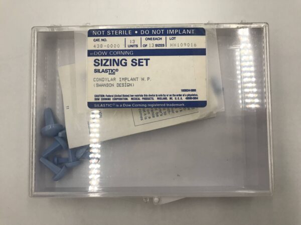 Silastic 438-0000 Sizing Set Condylar Implant H.P. (13/Package)