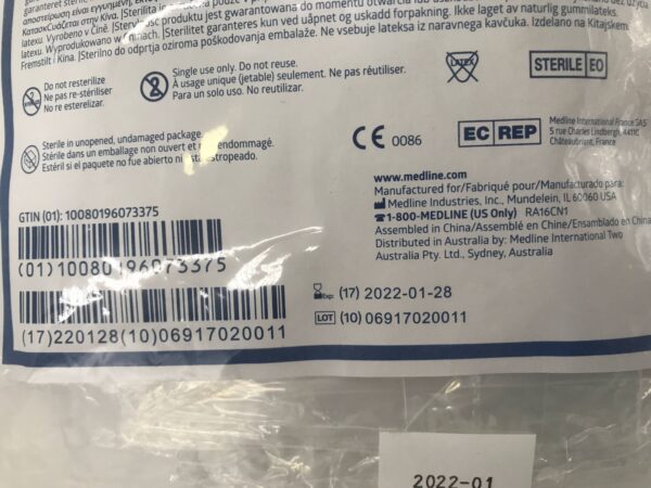 Medline DYNJE63636R Invisishield Banded Bag with Sewn Elastic 36in x 36in (X)