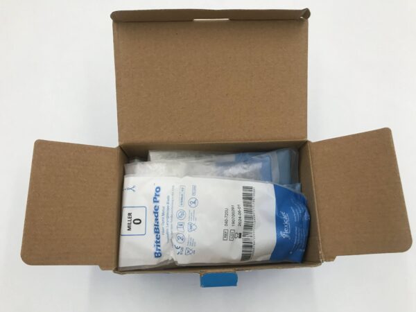 FLEXICARE 040-720U BriteBlade Pro Single-Use Fiber Optic Miller 0 (10/Box)