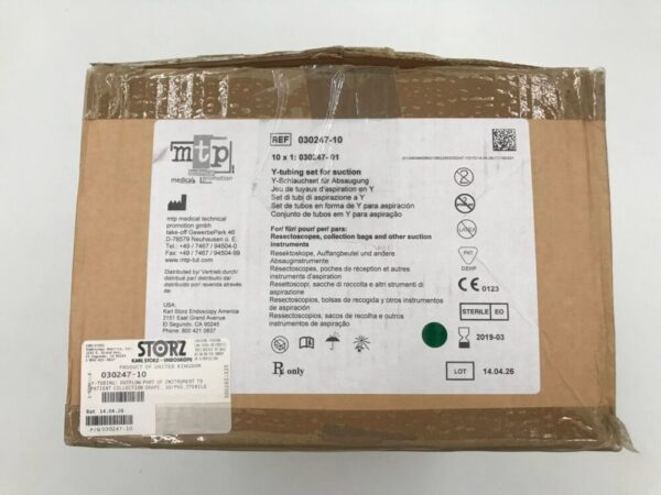 MTP 030247-10 Y-Tubing Set For Suction (10/Case)(X)