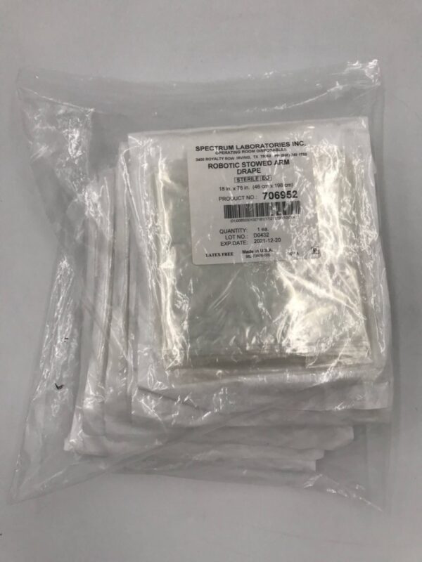 Spectrum Laboratories 706952 Robotic Stowed Arm Drape 18in x 78in (10/Pack) (X)