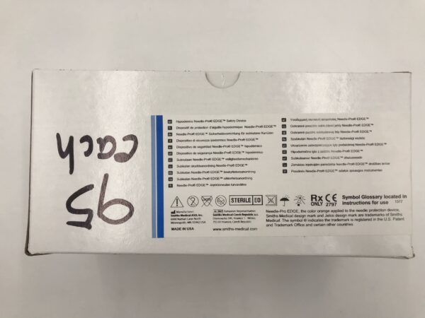Smiths Medical 402115 Hypodermic Needle-Pro Edge Safety Device 21G x 1 1/2in (89/Box)