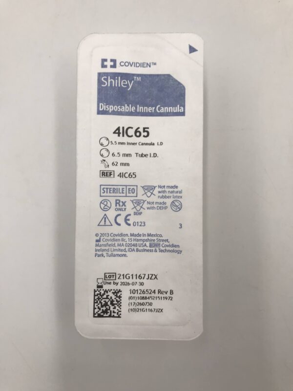 COVIDIEN 4IC65 Shiley Disposable Inner Cannula 62mm x 6.5mm x 5.5mm