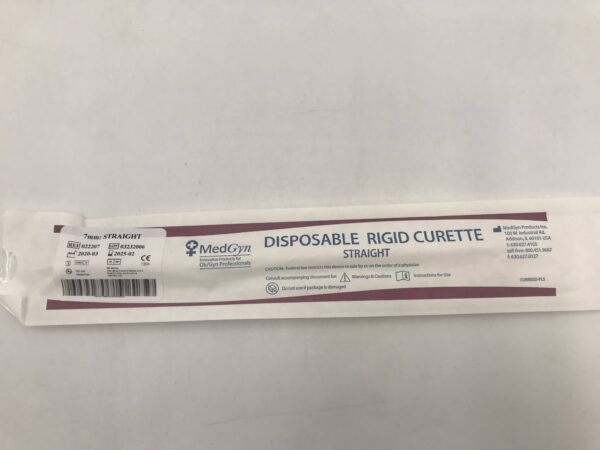 Medgyn 022207 Disposable Rigid Curette 7mm Straight (10/Pack) (X)