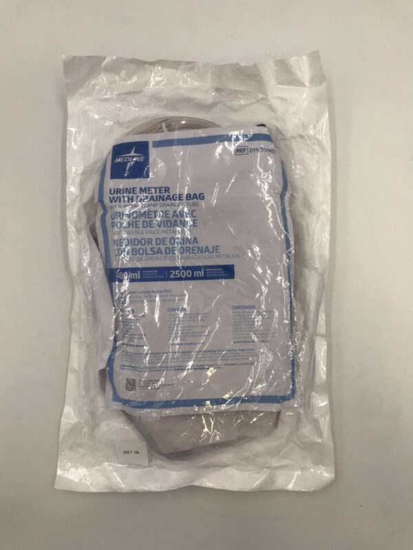 MEDLINE DYND17403 Urine Meter w/ Drainage Bag 400ml Urine Meter 2500ml Drainage Bag (X)