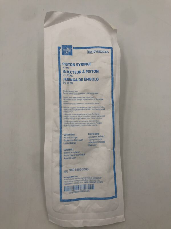 Medline DYND20325 Piston Syringe 60ML