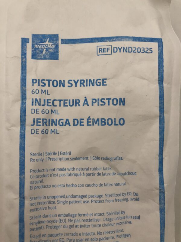 Medline DYND20325 Piston Syringe 60ML