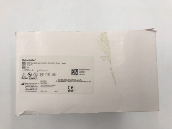 ASPEN SURGICAL 2630 Richard-Allan Surgical Marking Pen, Fine Tip, Ruler, Labels (50/Box)(X)