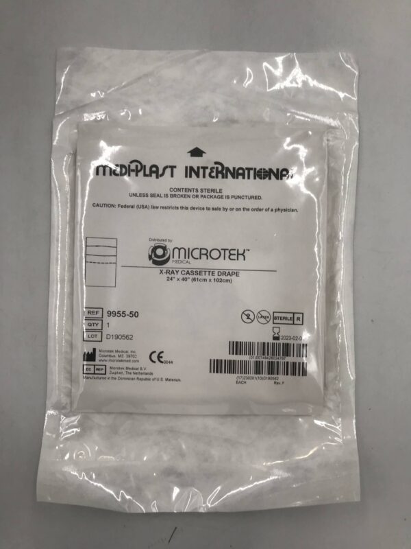MICROTEK MEDICAL 9955-50 X-Ray Cassette Drape 24in x 40in (50/Box)(X)