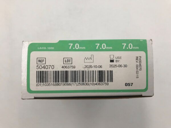 SMITHS MEDICAL 504070 Portex D.I.C. Tracheostomy Tube w/ Disp. Inner Cannula 7mm