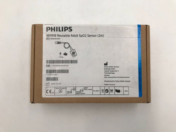 PHILIPS 989803144371 M1191B Reusable Adult SpO2 Sensor (2m)
