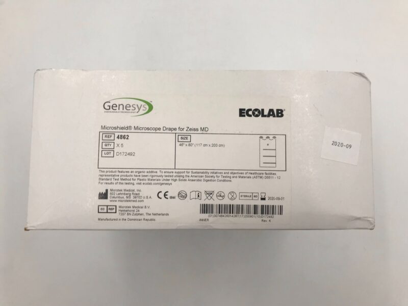 MICROTEK 4862 Ecolab Genesys Microshield Microscope Drape for Zeiss MD ...