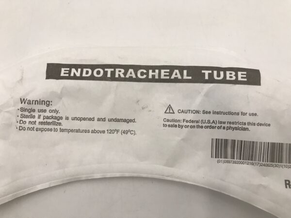 SourceMark M0480C Endotracheal Tube Cuffed I.D.=8.0mm O.D.=10.9mm