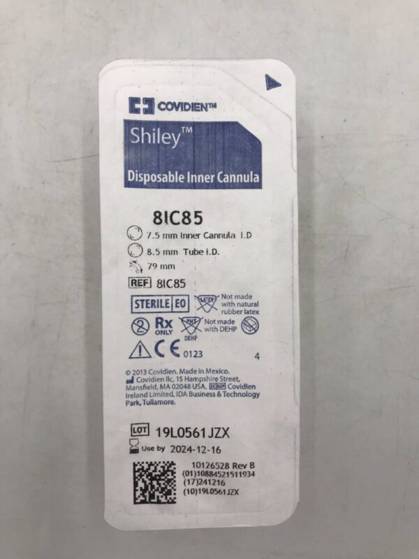 COVIDIEN 8IC85 Shiley Disposable Inner Cannula 79mm x 8.5mm x 7.5mm (X)