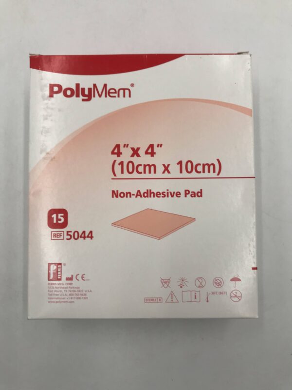 FERRIS 5044 PolyMem Non-Adhesive Pad 10cm x 10cm (15/Box)