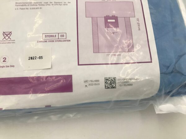 CARDINAL HEALTH 29421 Transverse Laparotomy Sheet AAMI Level 4 (X)