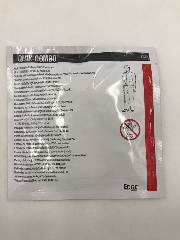 Physio-Control 11996-000091 Edge Quik-Combo Adult Pacing/Defibrillation/ECG Electrodes