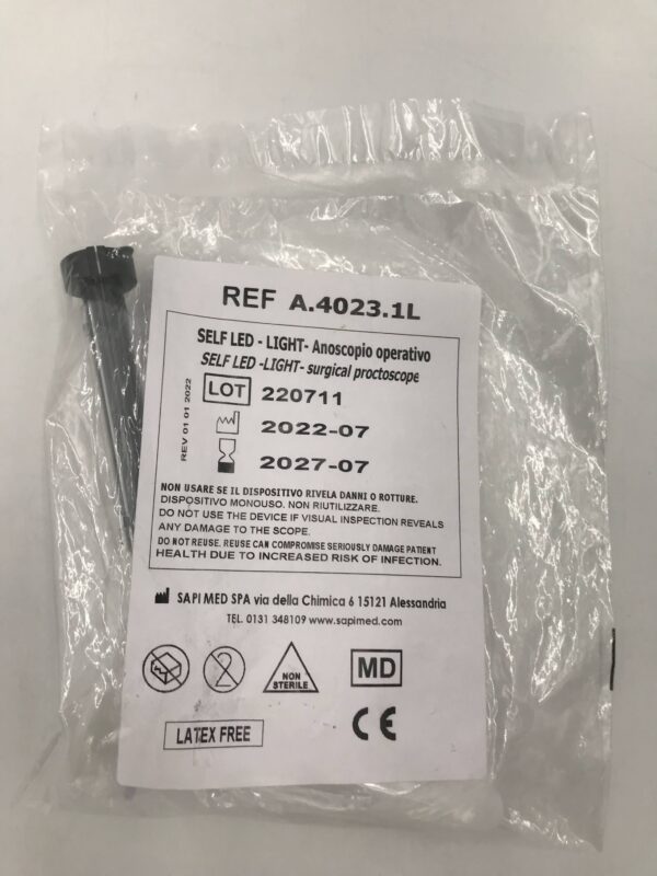 Sapi Med A.4023.1L Surgical Proctoscope