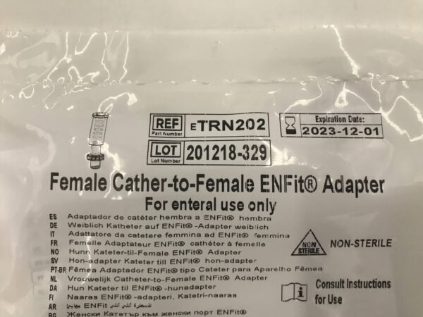 Applied Medical Technology TRN202 Female Catheter-to-Female ENFit Adapter