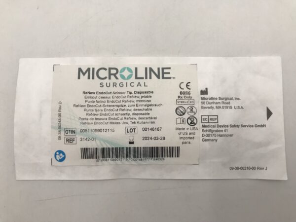 Microline Surgical 3142-01 ReNew EndoCut Scissor Tip Disposable