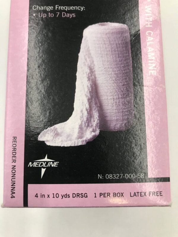 Medline NONUNNA4 UNNA-Z Unna Boot with Zinc and Calamine 4in x 10yds (10.16cm x 9.14m)