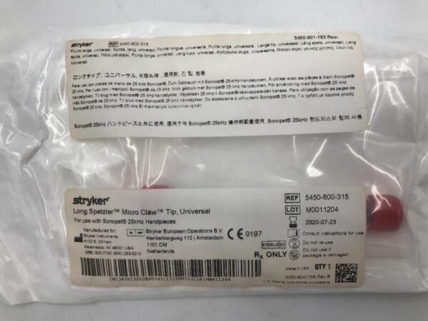 STRYKER 5450-800-315 Long Spetzler Micro Claw Tip, Universal (X)