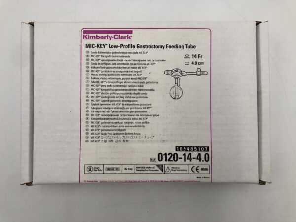 Kimberly-Clark 0120-14-4.0 Mic-Key* Low-Profile Gastrostomy Feeding Tube 14Fr (X)