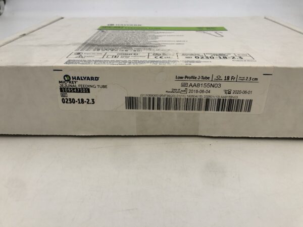 Halyard 0230-18-2.3 Mic-Key* Jejunal Feeding Tube Low-Profile J-Tube Kit 18Fr (X)