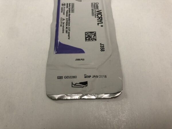 Ethicon J358 Vicryl 0 36" Coated Violet Braided CT 40mm (X)