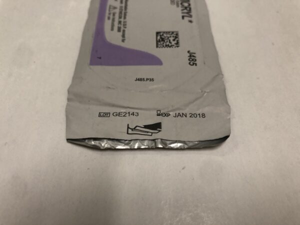 Ethicon J458 Vicryl Coated Suture Violet Braided 0 36" CP 40mm Reverse Cutting (X)