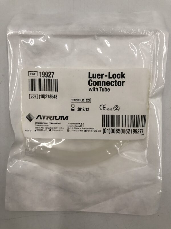 Atrium 19927 luer-Lock Connector with Tube (X)