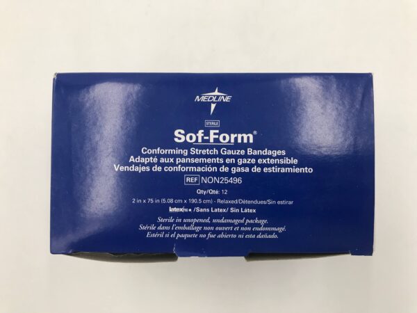 Medline NON25496 Sof-Form Conforming Stretch Gauze Bandages 2in x 75in (12/Box)