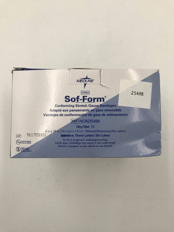 Medline NON25498 Sof-Form Conforming Stretch Gauze Bandages 4in x 75in (12/Box)