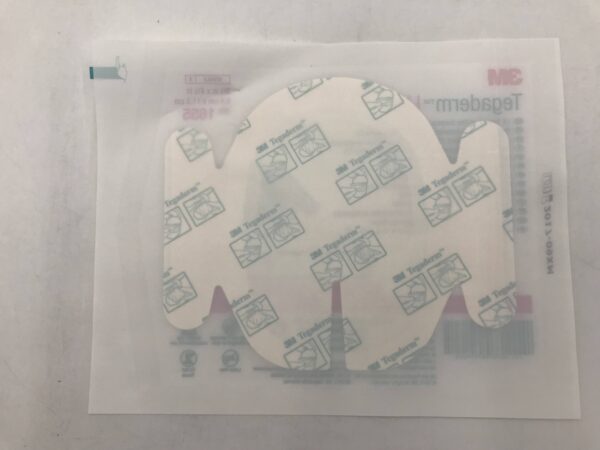 3M 1655 Tegaderm I.V. Transparent Film Dressing with Border 3 1/2in x 4 1/2in (X)
