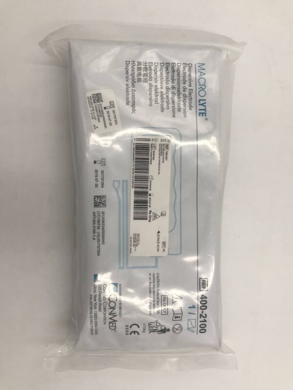 CONMED 400-2100 MacroLyte Dispersive Return Electrode (5/Pkg)(X)