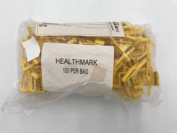 HEALTHMARK 994-S Sharpen Lock-Yellow (100/Bag)