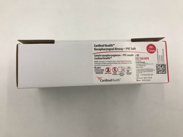 CARDINAL HEALTH NA30FR Nasopharyngeal Airway-PVC Soft 30F (10/Box)