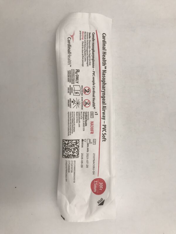 CARDINAL HEALTH NA30FR Nasopharyngeal Airway-PVC Soft 30F (10/Box)