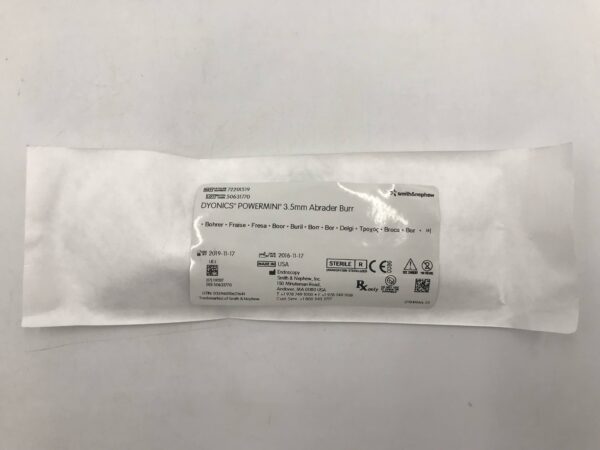 Smith & Nephew 72201519 Dyonics Powermini 3.5mm Abrader Burr Endoscopic Surgery Blades (6/Box) (X)