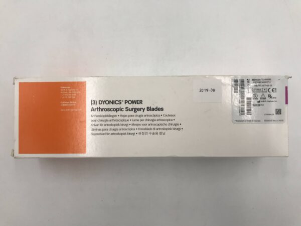 Smith & Nephew 72200080 Dyonics Power 4.0mm Abrader Burr 180mm Long Arthroscopic Surgery Blades (3/Box) (X)