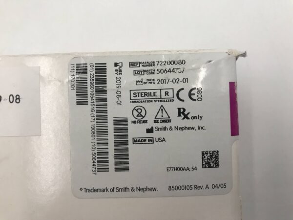 Smith & Nephew 72200080 Dyonics Power 4.0mm Abrader Burr 180mm Long Arthroscopic Surgery Blades (3/Box) (X)