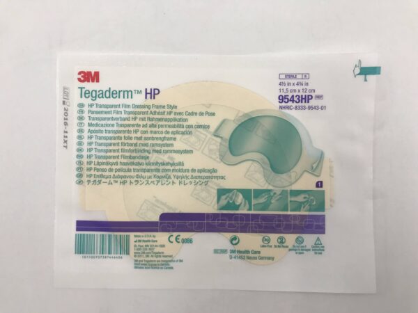 3M 9543HP Tegaderm HP Transparent Film Dressing Frame Style 4 1/2in x 4 3/4in (13/Lot) (X)