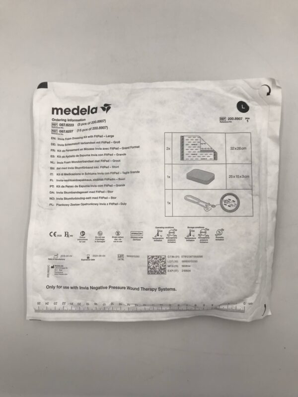 MEDELA 200.8907 Invia Foam Dressing Kit w/ FitPad Large (X)