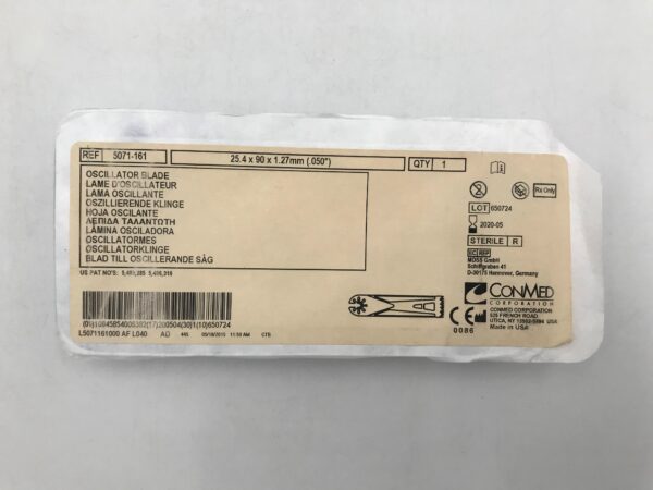 CONMED 5071-161 Oscillator Blade 25.4 x 90 x 1.27mm (X)