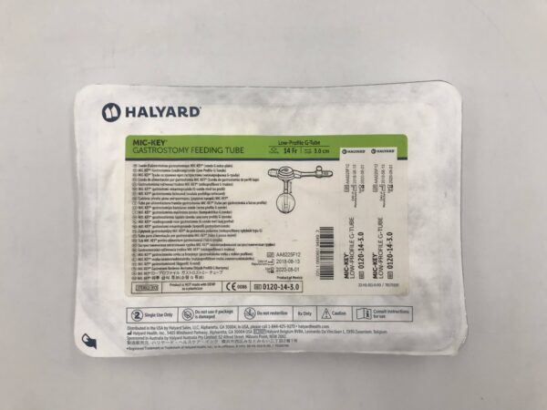 Halyard 0120-14-3.0 Mic-Key* Gastrostomy Feeding Tube Low-Profile G-Tube 14Fr (X)