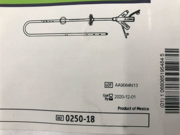 Halyard 0250-18 Mic* Gastric-Jejunal Feeding Tube Kit GJ-Tube 18Fr (X)
