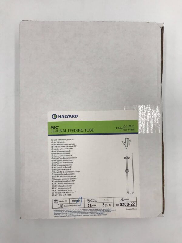 Halyard 0200-22 Mic* Jejunal Feeding Tube J-Tube 22Fr (2/Box) (X)