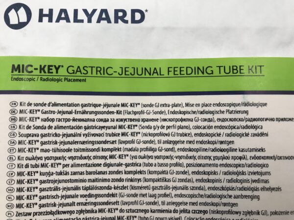 HALYARD 0270-16-2.0-45 Mic-Key* Gastric-Jejunal Feeding Tube Kit Low-Profile GJ-Tube 16Fr (X)